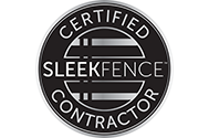 sleek fence certified contractor badge